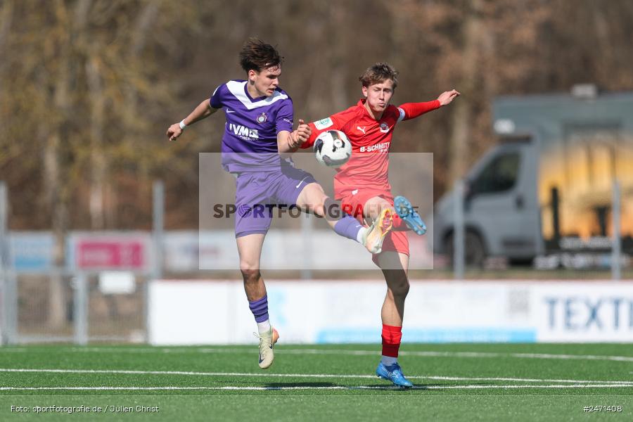 sport, action, SV Rot-Weiss Walldorf, RWW, Mörfelden-Walldorf, KR1, Fussball, FC Erzgebirge Aue, DFB Nachwuchsliga U19, DFB, AUE, 6. Spieltag, 16.03.2025 - Bild-ID: 2471408