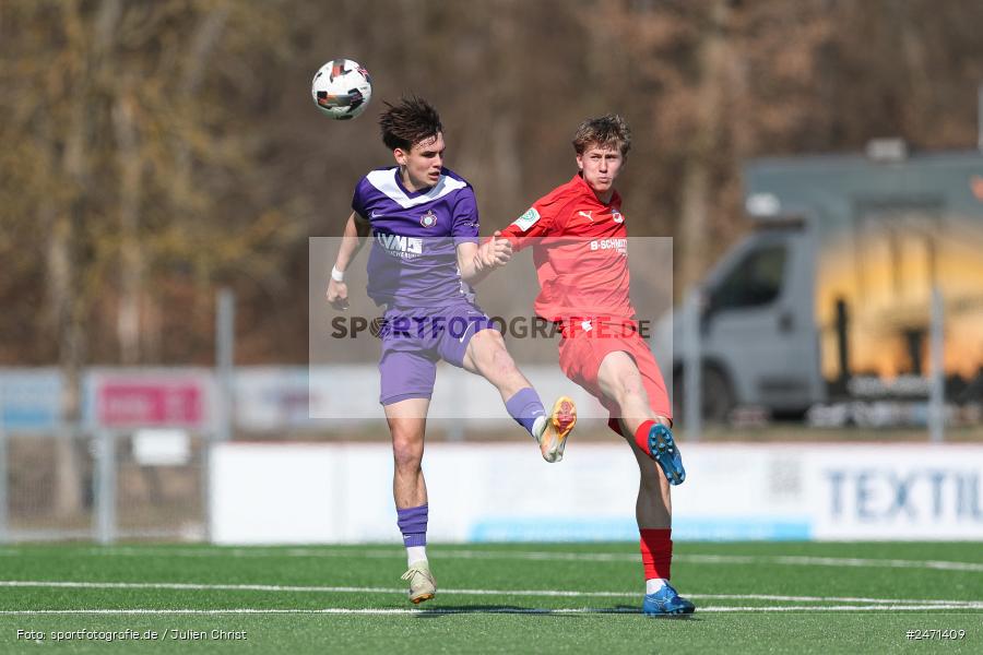 sport, action, SV Rot-Weiss Walldorf, RWW, Mörfelden-Walldorf, KR1, Fussball, FC Erzgebirge Aue, DFB Nachwuchsliga U19, DFB, AUE, 6. Spieltag, 16.03.2025 - Bild-ID: 2471409