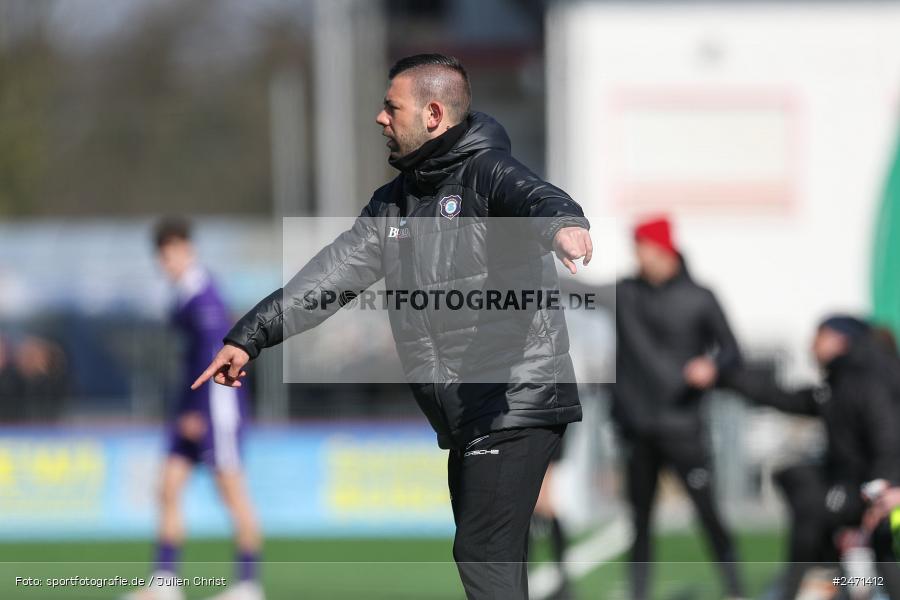 sport, action, SV Rot-Weiss Walldorf, RWW, Mörfelden-Walldorf, KR1, Fussball, FC Erzgebirge Aue, DFB Nachwuchsliga U19, DFB, AUE, 6. Spieltag, 16.03.2025 - Bild-ID: 2471412