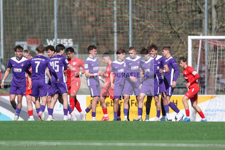 sport, action, SV Rot-Weiss Walldorf, RWW, Mörfelden-Walldorf, KR1, Fussball, FC Erzgebirge Aue, DFB Nachwuchsliga U19, DFB, AUE, 6. Spieltag, 16.03.2025 - Bild-ID: 2471439