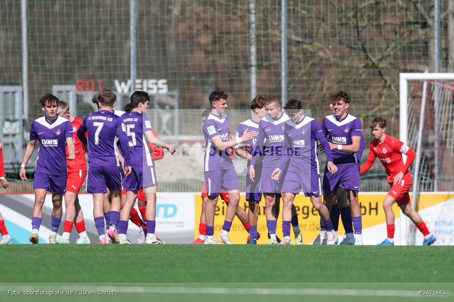 sport, action, SV Rot-Weiss Walldorf, RWW, Mörfelden-Walldorf, KR1, Fussball, FC Erzgebirge Aue, DFB Nachwuchsliga U19, DFB, AUE, 6. Spieltag, 16.03.2025 - Bild-ID: 2471443