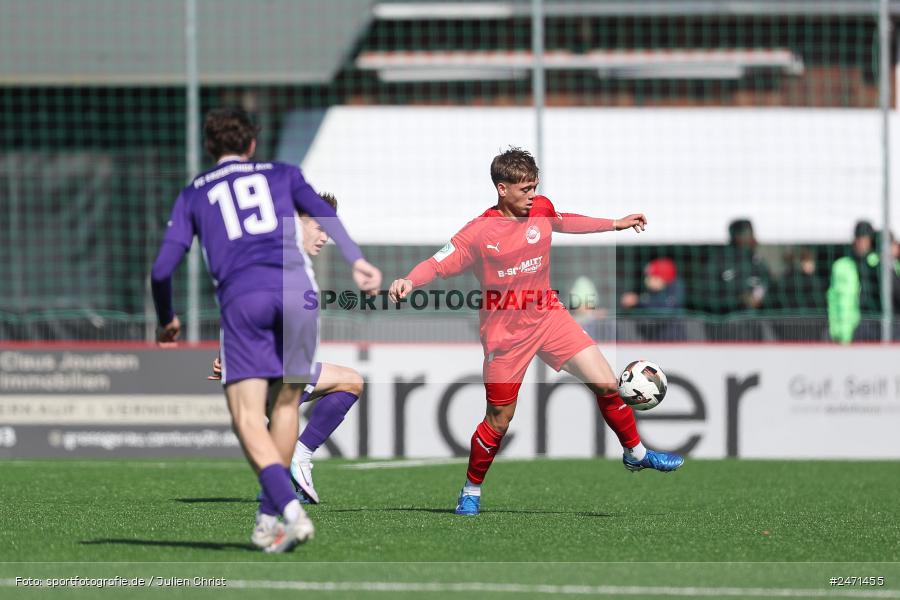 sport, action, SV Rot-Weiss Walldorf, RWW, Mörfelden-Walldorf, KR1, Fussball, FC Erzgebirge Aue, DFB Nachwuchsliga U19, DFB, AUE, 6. Spieltag, 16.03.2025 - Bild-ID: 2471455