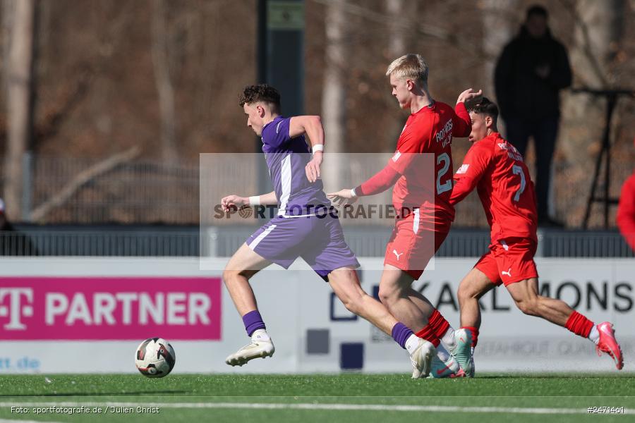 sport, action, SV Rot-Weiss Walldorf, RWW, Mörfelden-Walldorf, KR1, Fussball, FC Erzgebirge Aue, DFB Nachwuchsliga U19, DFB, AUE, 6. Spieltag, 16.03.2025 - Bild-ID: 2471461