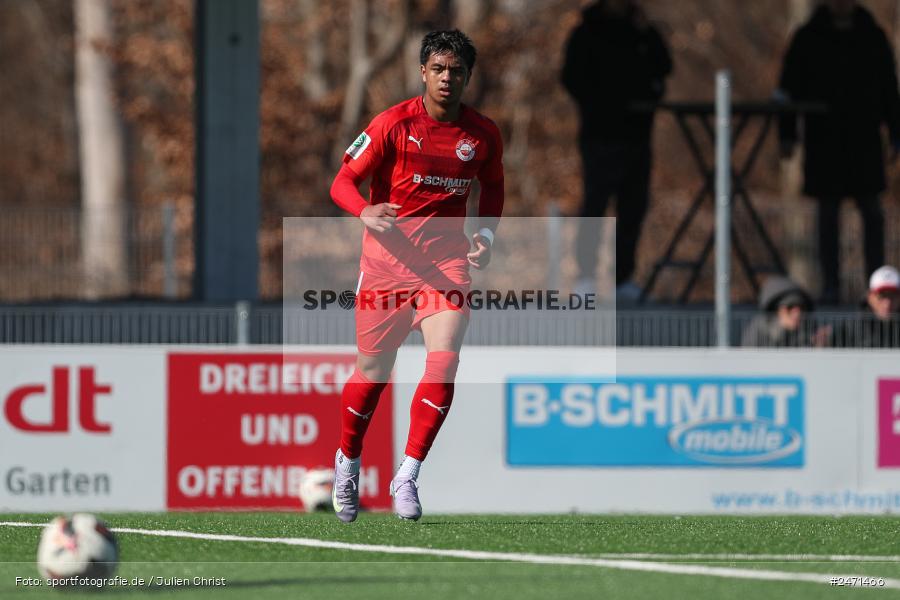 sport, action, SV Rot-Weiss Walldorf, RWW, Mörfelden-Walldorf, KR1, Fussball, FC Erzgebirge Aue, DFB Nachwuchsliga U19, DFB, AUE, 6. Spieltag, 16.03.2025 - Bild-ID: 2471466