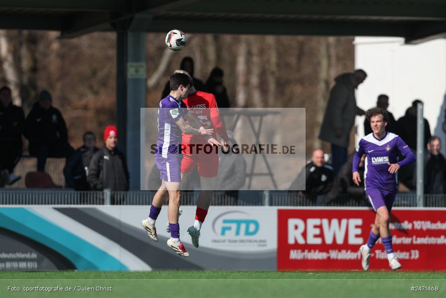sport, action, SV Rot-Weiss Walldorf, RWW, Mörfelden-Walldorf, KR1, Fussball, FC Erzgebirge Aue, DFB Nachwuchsliga U19, DFB, AUE, 6. Spieltag, 16.03.2025 - Bild-ID: 2471468