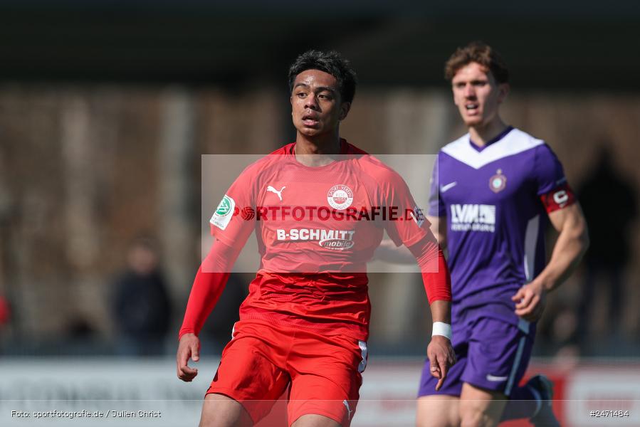 sport, action, SV Rot-Weiss Walldorf, RWW, Mörfelden-Walldorf, KR1, Fussball, FC Erzgebirge Aue, DFB Nachwuchsliga U19, DFB, AUE, 6. Spieltag, 16.03.2025 - Bild-ID: 2471484