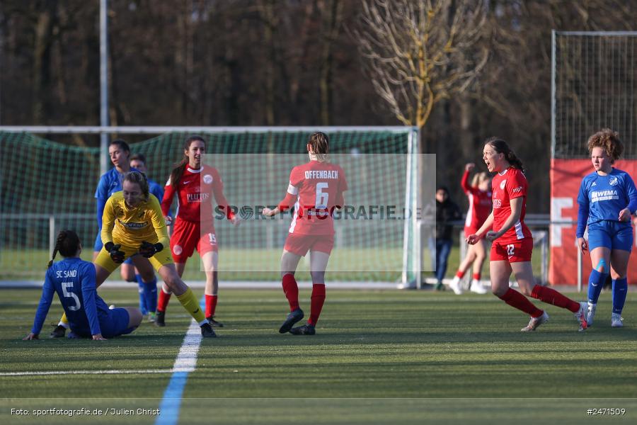 sport, action, SCS, SC Sand 2, Offenbach, OFC, Kickers Offenbach, KR2 (SANA Sportpark), Fussball, Frauen Regionalliga Süd, DFB, 16.03.2025, 15. Spieltag - Bild-ID: 2471509