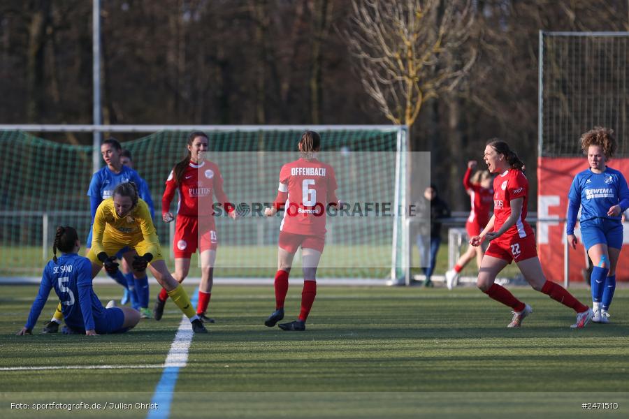 sport, action, SCS, SC Sand 2, Offenbach, OFC, Kickers Offenbach, KR2 (SANA Sportpark), Fussball, Frauen Regionalliga Süd, DFB, 16.03.2025, 15. Spieltag - Bild-ID: 2471510