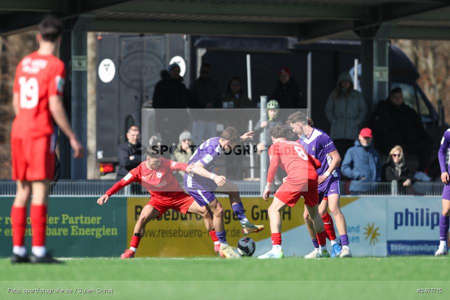 sport, action, SV Rot-Weiss Walldorf, RWW, Mörfelden-Walldorf, KR1, Fussball, FC Erzgebirge Aue, DFB Nachwuchsliga U19, DFB, AUE, 6. Spieltag, 16.03.2025 - Bild-ID: 2471715