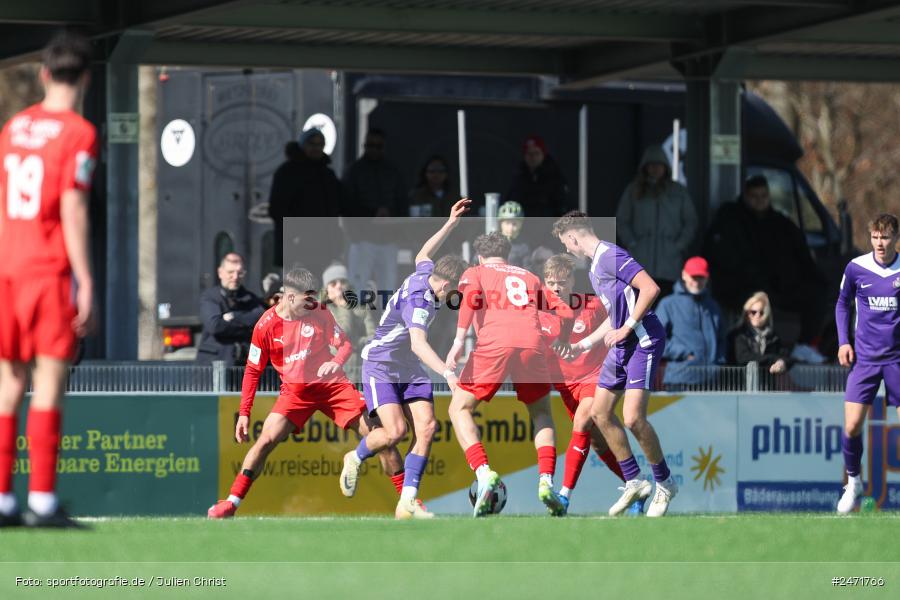 sport, action, SV Rot-Weiss Walldorf, RWW, Mörfelden-Walldorf, KR1, Fussball, FC Erzgebirge Aue, DFB Nachwuchsliga U19, DFB, AUE, 6. Spieltag, 16.03.2025 - Bild-ID: 2471766