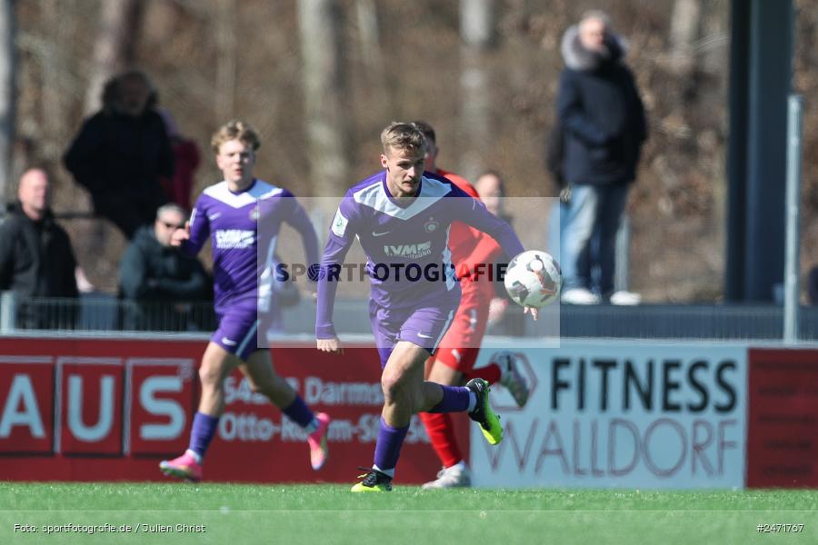 sport, action, SV Rot-Weiss Walldorf, RWW, Mörfelden-Walldorf, KR1, Fussball, FC Erzgebirge Aue, DFB Nachwuchsliga U19, DFB, AUE, 6. Spieltag, 16.03.2025 - Bild-ID: 2471767