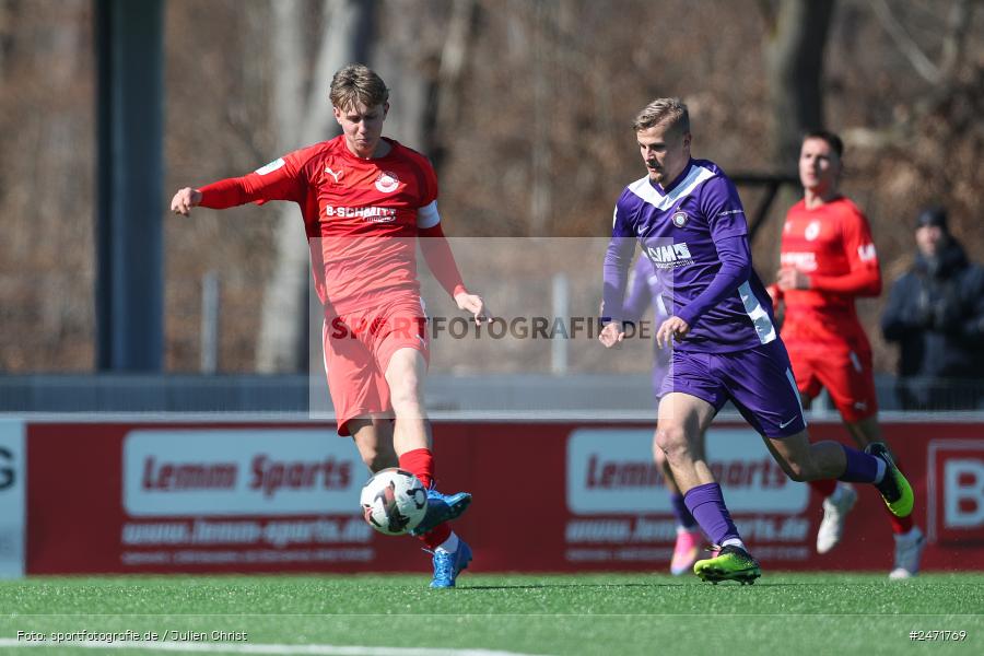sport, action, SV Rot-Weiss Walldorf, RWW, Mörfelden-Walldorf, KR1, Fussball, FC Erzgebirge Aue, DFB Nachwuchsliga U19, DFB, AUE, 6. Spieltag, 16.03.2025 - Bild-ID: 2471769