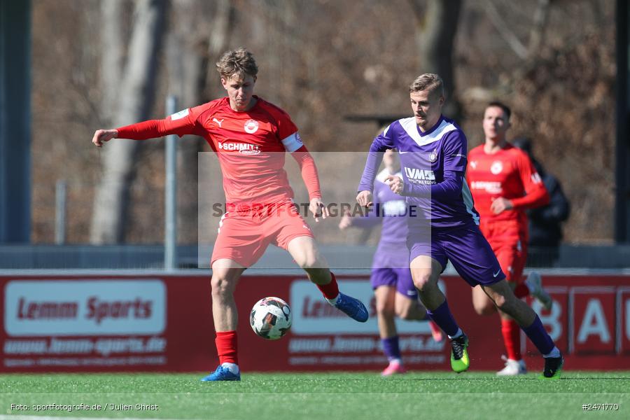 sport, action, SV Rot-Weiss Walldorf, RWW, Mörfelden-Walldorf, KR1, Fussball, FC Erzgebirge Aue, DFB Nachwuchsliga U19, DFB, AUE, 6. Spieltag, 16.03.2025 - Bild-ID: 2471770