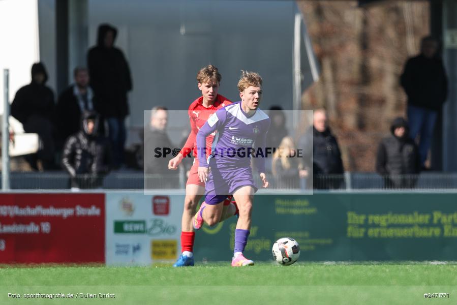 sport, action, SV Rot-Weiss Walldorf, RWW, Mörfelden-Walldorf, KR1, Fussball, FC Erzgebirge Aue, DFB Nachwuchsliga U19, DFB, AUE, 6. Spieltag, 16.03.2025 - Bild-ID: 2471771