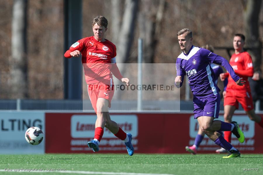 sport, action, SV Rot-Weiss Walldorf, RWW, Mörfelden-Walldorf, KR1, Fussball, FC Erzgebirge Aue, DFB Nachwuchsliga U19, DFB, AUE, 6. Spieltag, 16.03.2025 - Bild-ID: 2471772