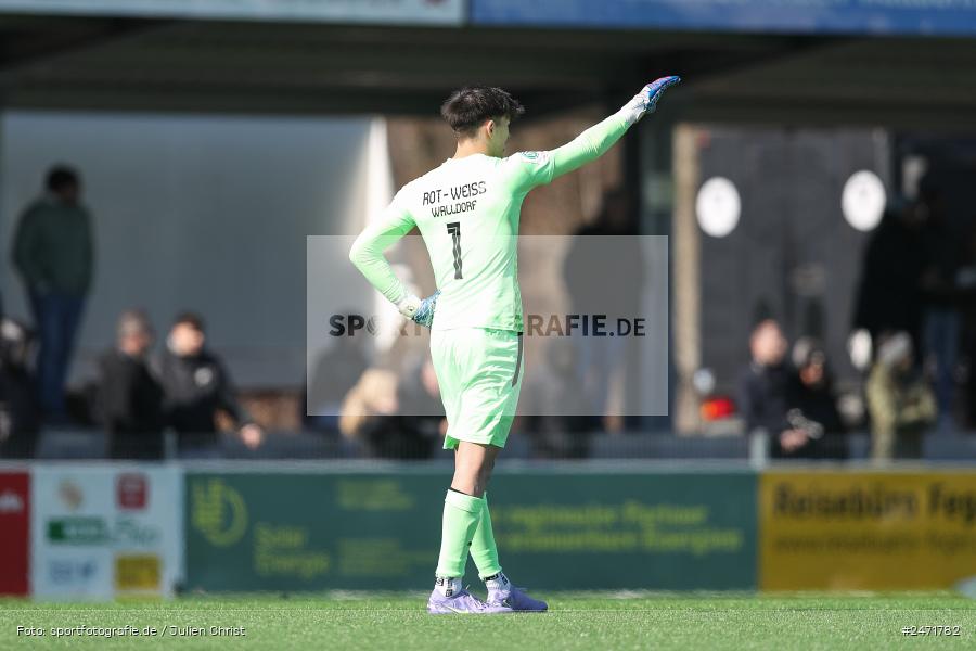 sport, action, SV Rot-Weiss Walldorf, RWW, Mörfelden-Walldorf, KR1, Fussball, FC Erzgebirge Aue, DFB Nachwuchsliga U19, DFB, AUE, 6. Spieltag, 16.03.2025 - Bild-ID: 2471782