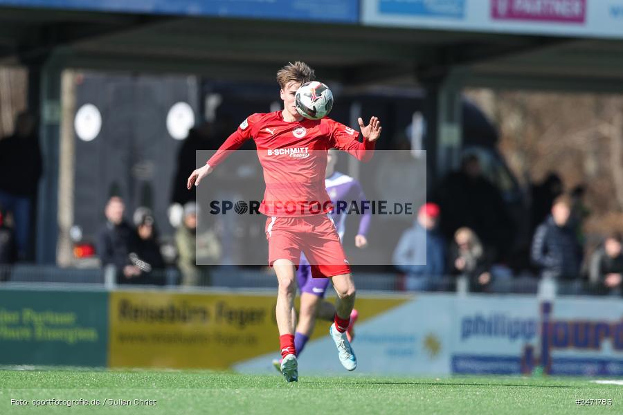 sport, action, SV Rot-Weiss Walldorf, RWW, Mörfelden-Walldorf, KR1, Fussball, FC Erzgebirge Aue, DFB Nachwuchsliga U19, DFB, AUE, 6. Spieltag, 16.03.2025 - Bild-ID: 2471783