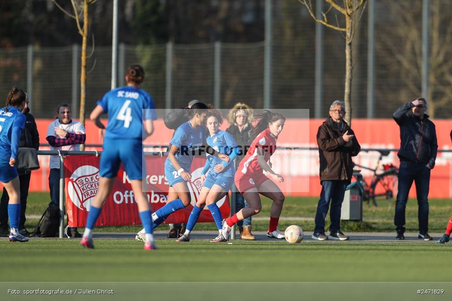 sport, action, SCS, SC Sand 2, Offenbach, OFC, Kickers Offenbach, KR2 (SANA Sportpark), Fussball, Frauen Regionalliga Süd, DFB, 16.03.2025, 15. Spieltag - Bild-ID: 2471829