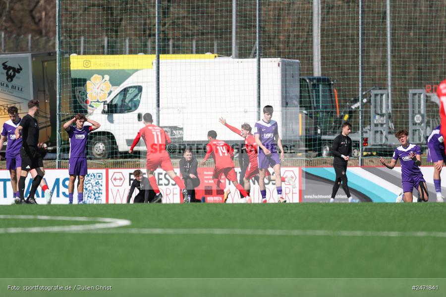 sport, action, SV Rot-Weiss Walldorf, RWW, Mörfelden-Walldorf, KR1, Fussball, FC Erzgebirge Aue, DFB Nachwuchsliga U19, DFB, AUE, 6. Spieltag, 16.03.2025 - Bild-ID: 2471841
