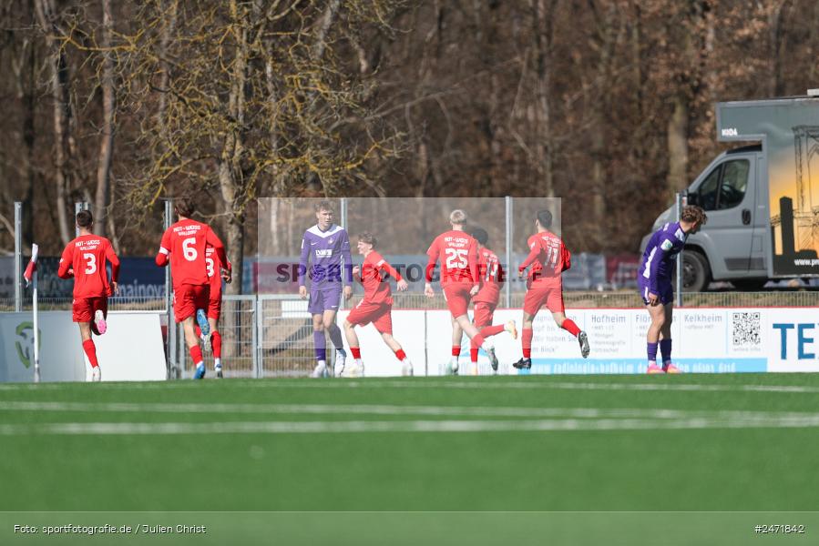 sport, action, SV Rot-Weiss Walldorf, RWW, Mörfelden-Walldorf, KR1, Fussball, FC Erzgebirge Aue, DFB Nachwuchsliga U19, DFB, AUE, 6. Spieltag, 16.03.2025 - Bild-ID: 2471842