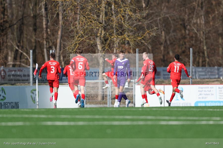 sport, action, SV Rot-Weiss Walldorf, RWW, Mörfelden-Walldorf, KR1, Fussball, FC Erzgebirge Aue, DFB Nachwuchsliga U19, DFB, AUE, 6. Spieltag, 16.03.2025 - Bild-ID: 2471843