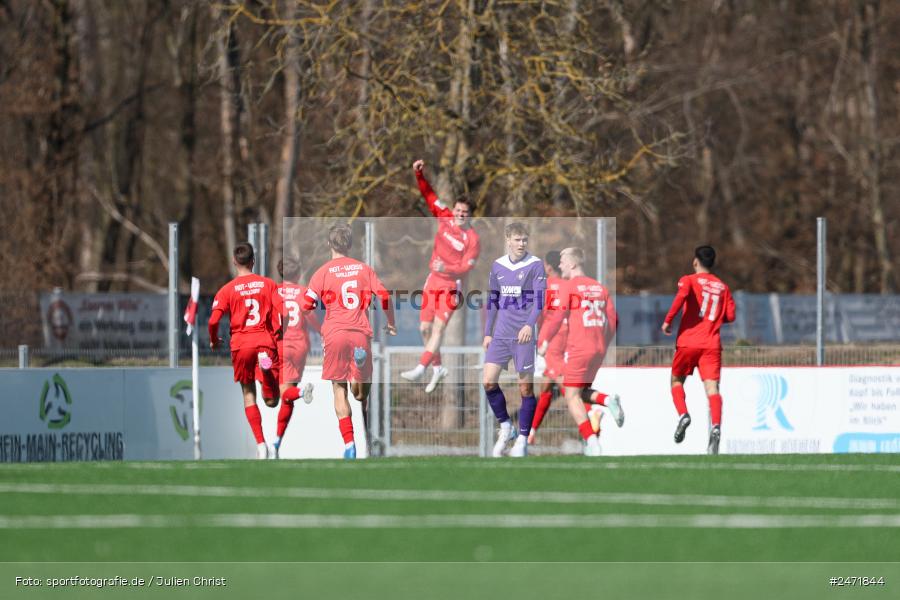 sport, action, SV Rot-Weiss Walldorf, RWW, Mörfelden-Walldorf, KR1, Fussball, FC Erzgebirge Aue, DFB Nachwuchsliga U19, DFB, AUE, 6. Spieltag, 16.03.2025 - Bild-ID: 2471844