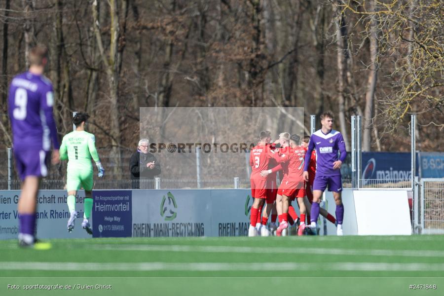 sport, action, SV Rot-Weiss Walldorf, RWW, Mörfelden-Walldorf, KR1, Fussball, FC Erzgebirge Aue, DFB Nachwuchsliga U19, DFB, AUE, 6. Spieltag, 16.03.2025 - Bild-ID: 2471848