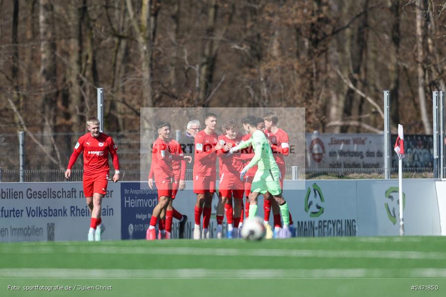 sport, action, SV Rot-Weiss Walldorf, RWW, Mörfelden-Walldorf, KR1, Fussball, FC Erzgebirge Aue, DFB Nachwuchsliga U19, DFB, AUE, 6. Spieltag, 16.03.2025 - Bild-ID: 2471850