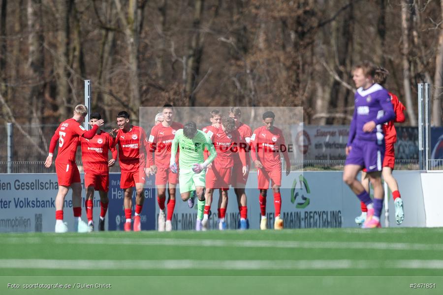 sport, action, SV Rot-Weiss Walldorf, RWW, Mörfelden-Walldorf, KR1, Fussball, FC Erzgebirge Aue, DFB Nachwuchsliga U19, DFB, AUE, 6. Spieltag, 16.03.2025 - Bild-ID: 2471851