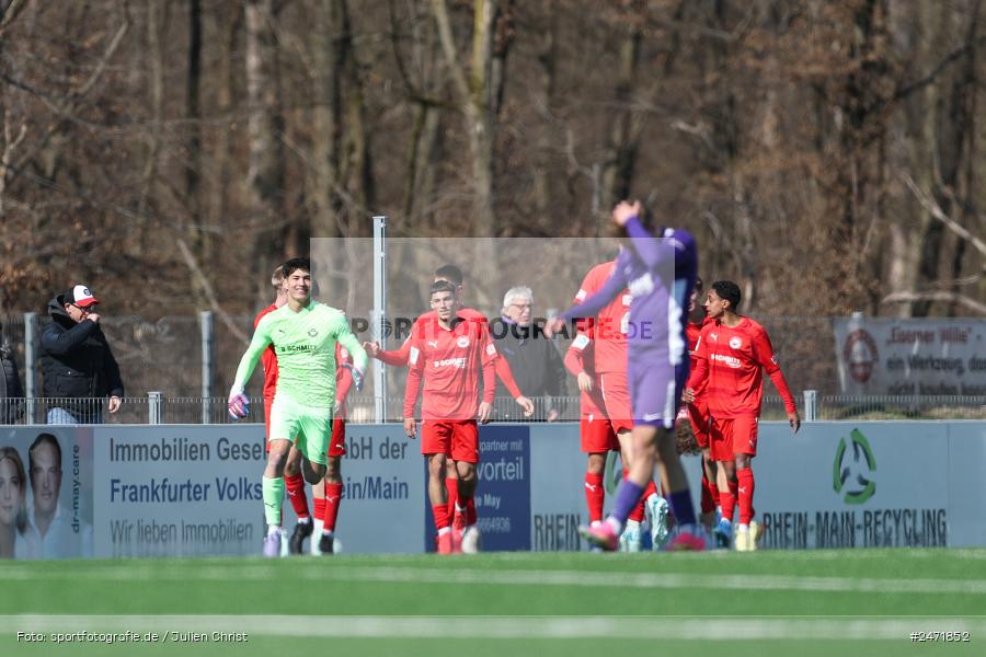 sport, action, SV Rot-Weiss Walldorf, RWW, Mörfelden-Walldorf, KR1, Fussball, FC Erzgebirge Aue, DFB Nachwuchsliga U19, DFB, AUE, 6. Spieltag, 16.03.2025 - Bild-ID: 2471852