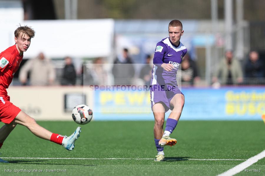 sport, action, SV Rot-Weiss Walldorf, RWW, Mörfelden-Walldorf, KR1, Fussball, FC Erzgebirge Aue, DFB Nachwuchsliga U19, DFB, AUE, 6. Spieltag, 16.03.2025 - Bild-ID: 2471862
