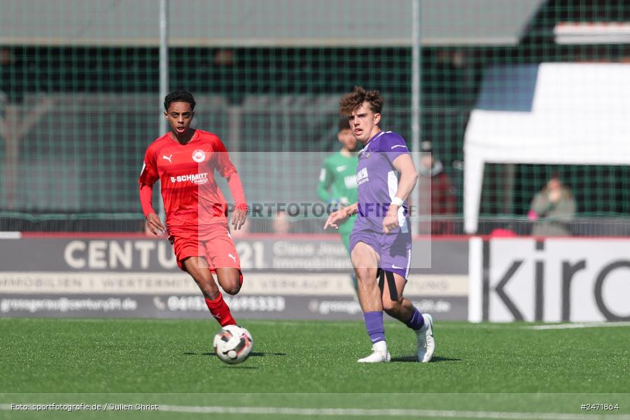 sport, action, SV Rot-Weiss Walldorf, RWW, Mörfelden-Walldorf, KR1, Fussball, FC Erzgebirge Aue, DFB Nachwuchsliga U19, DFB, AUE, 6. Spieltag, 16.03.2025 - Bild-ID: 2471864