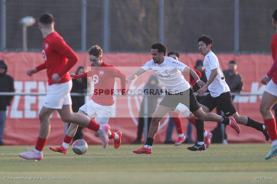 sport, action, Verbandsliga Gr. Süd, SG Bornheim/GW Ffm, Offenbach, Kickers Offenbach II, KR2 (SANA Sportpark), HFV, Fussball, 24. Spieltag, 16.03.2025 - Bild-ID: 2471866