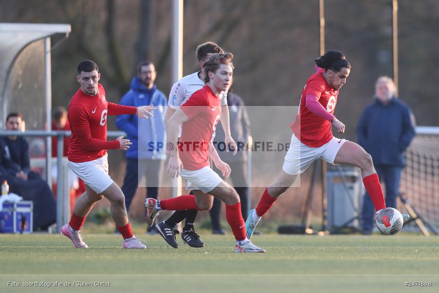 sport, action, Verbandsliga Gr. Süd, SG Bornheim/GW Ffm, Offenbach, Kickers Offenbach II, KR2 (SANA Sportpark), HFV, Fussball, 24. Spieltag, 16.03.2025 - Bild-ID: 2471868 sport, action, Verbandsliga Gr. Süd, SG Bornheim/GW Ffm, Offenbach, Kickers Offenbach II, KR2 (SANA Sportpark), HFV, Fussball, 24. Spieltag, 16.03.2025 - Bild-ID: 2471868