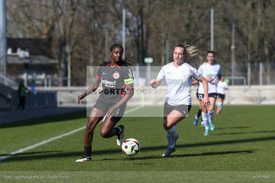 sport, action, Stadion am Brentanobad, SGE, Fussball, Frankfurt, FSV Gütersloh, FSV, Eintracht Frankfurt II, DFB, 2. Frauen-Bundesliga, 18. Spieltag, 16.03.2025 - Bild-ID: 2471989 sport, action, Stadion am Brentanobad, SGE, Fussball, Frankfurt, FSV Gütersloh, FSV, Eintracht Frankfurt II, DFB, 2. Frauen-Bundesliga, 18. Spieltag, 16.03.2025 - Bild-ID: 2471989