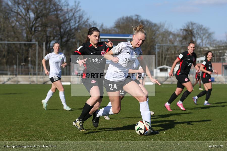 sport, action, Stadion am Brentanobad, SGE, Fussball, Frankfurt, FSV Gütersloh, FSV, Eintracht Frankfurt II, DFB, 2. Frauen-Bundesliga, 18. Spieltag, 16.03.2025 - Bild-ID: 2472039 sport, action, Stadion am Brentanobad, SGE, Fussball, Frankfurt, FSV Gütersloh, FSV, Eintracht Frankfurt II, DFB, 2. Frauen-Bundesliga, 18. Spieltag, 16.03.2025 - Bild-ID: 2472039