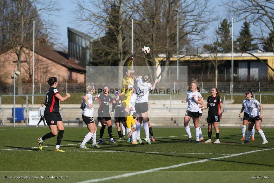 sport, action, Stadion am Brentanobad, SGE, Fussball, Frankfurt, FSV Gütersloh, FSV, Eintracht Frankfurt II, DFB, 2. Frauen-Bundesliga, 18. Spieltag, 16.03.2025 - Bild-ID: 2472042 sport, action, Stadion am Brentanobad, SGE, Fussball, Frankfurt, FSV Gütersloh, FSV, Eintracht Frankfurt II, DFB, 2. Frauen-Bundesliga, 18. Spieltag, 16.03.2025 - Bild-ID: 2472042
