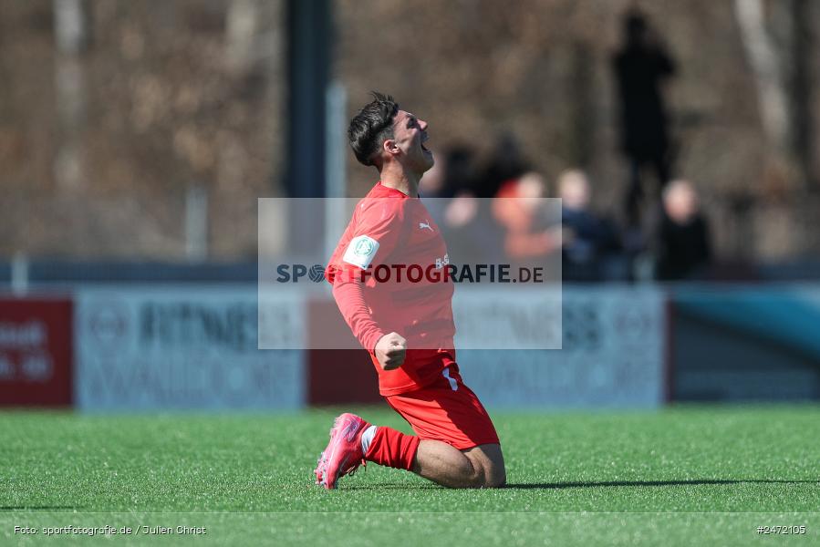 sport, action, SV Rot-Weiss Walldorf, RWW, Mörfelden-Walldorf, KR1, Fussball, FC Erzgebirge Aue, DFB Nachwuchsliga U19, DFB, AUE, 6. Spieltag, 16.03.2025 - Bild-ID: 2472105 sport, action, SV Rot-Weiss Walldorf, RWW, Mörfelden-Walldorf, KR1, Fussball, FC Erzgebirge Aue, DFB Nachwuchsliga U19, DFB, AUE, 6. Spieltag, 16.03.2025 - Bild-ID: 2472105