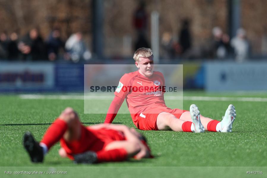 sport, action, SV Rot-Weiss Walldorf, RWW, Mörfelden-Walldorf, KR1, Fussball, FC Erzgebirge Aue, DFB Nachwuchsliga U19, DFB, AUE, 6. Spieltag, 16.03.2025 - Bild-ID: 2472106 sport, action, SV Rot-Weiss Walldorf, RWW, Mörfelden-Walldorf, KR1, Fussball, FC Erzgebirge Aue, DFB Nachwuchsliga U19, DFB, AUE, 6. Spieltag, 16.03.2025 - Bild-ID: 2472106