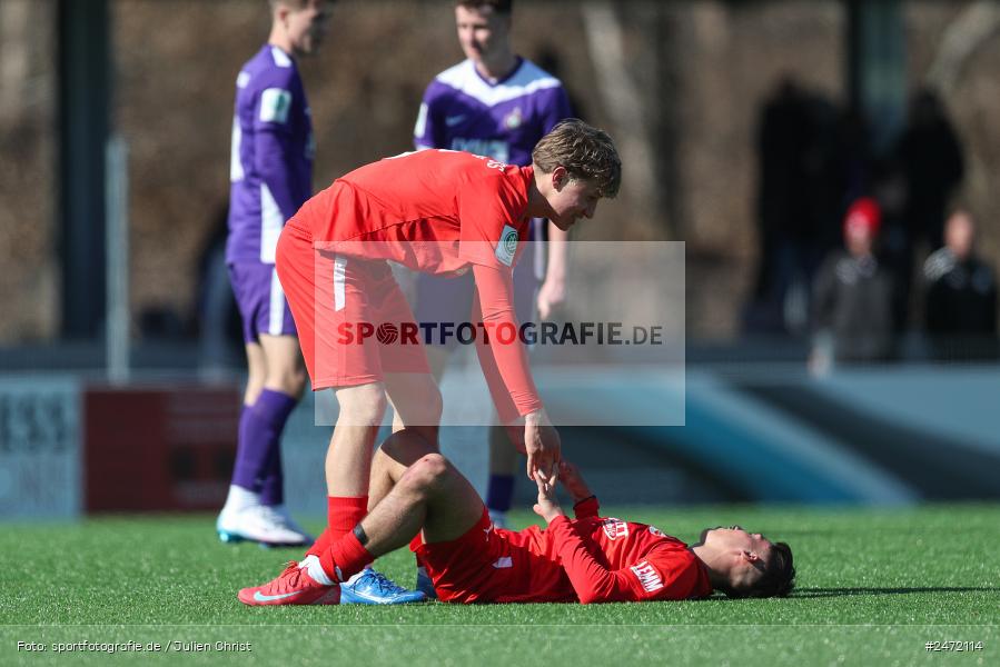 sport, action, SV Rot-Weiss Walldorf, RWW, Mörfelden-Walldorf, KR1, Fussball, FC Erzgebirge Aue, DFB Nachwuchsliga U19, DFB, AUE, 6. Spieltag, 16.03.2025 - Bild-ID: 2472114 sport, action, SV Rot-Weiss Walldorf, RWW, Mörfelden-Walldorf, KR1, Fussball, FC Erzgebirge Aue, DFB Nachwuchsliga U19, DFB, AUE, 6. Spieltag, 16.03.2025 - Bild-ID: 2472114