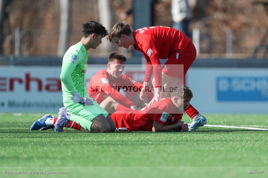 sport, action, SV Rot-Weiss Walldorf, RWW, Mörfelden-Walldorf, KR1, Fussball, FC Erzgebirge Aue, DFB Nachwuchsliga U19, DFB, AUE, 6. Spieltag, 16.03.2025 - Bild-ID: 2472117 sport, action, SV Rot-Weiss Walldorf, RWW, Mörfelden-Walldorf, KR1, Fussball, FC Erzgebirge Aue, DFB Nachwuchsliga U19, DFB, AUE, 6. Spieltag, 16.03.2025 - Bild-ID: 2472117