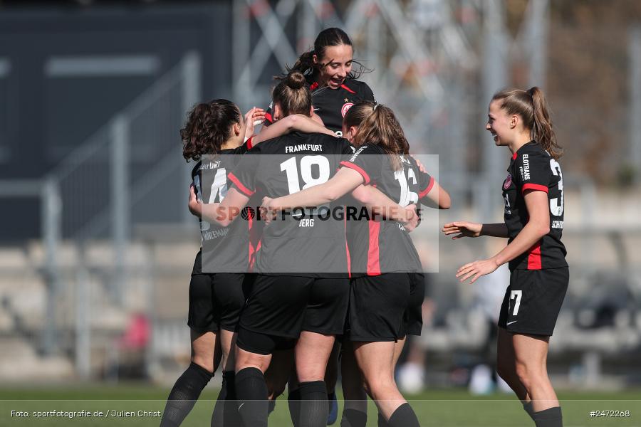 sport, action, Stadion am Brentanobad, SGE, Fussball, Frankfurt, FSV Gütersloh, FSV, Eintracht Frankfurt II, DFB, 2. Frauen-Bundesliga, 18. Spieltag, 16.03.2025 - Bild-ID: 2472268
