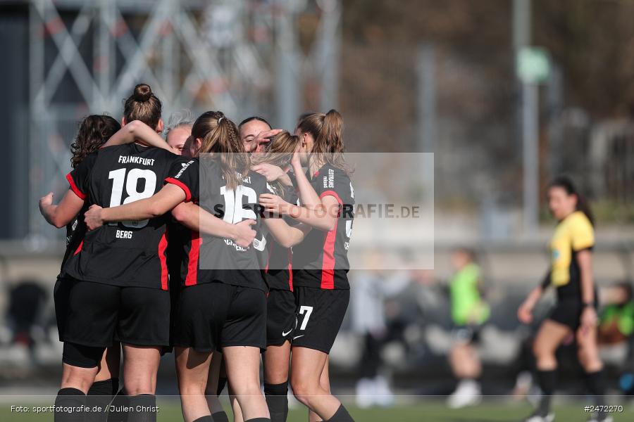 sport, action, Stadion am Brentanobad, SGE, Fussball, Frankfurt, FSV Gütersloh, FSV, Eintracht Frankfurt II, DFB, 2. Frauen-Bundesliga, 18. Spieltag, 16.03.2025 - Bild-ID: 2472270