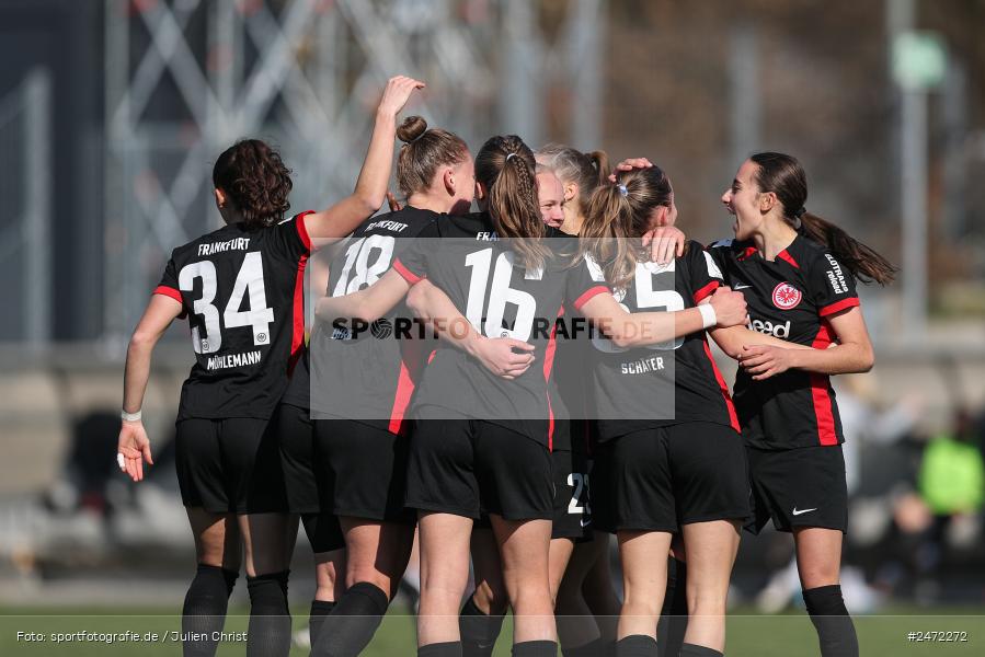 sport, action, Stadion am Brentanobad, SGE, Fussball, Frankfurt, FSV Gütersloh, FSV, Eintracht Frankfurt II, DFB, 2. Frauen-Bundesliga, 18. Spieltag, 16.03.2025 - Bild-ID: 2472272
