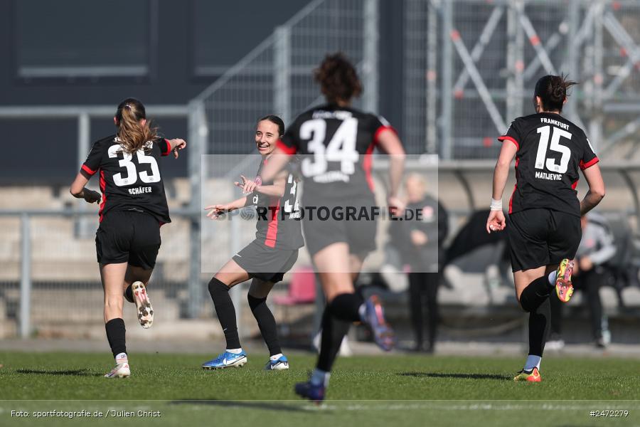 sport, action, Stadion am Brentanobad, SGE, Fussball, Frankfurt, FSV Gütersloh, FSV, Eintracht Frankfurt II, DFB, 2. Frauen-Bundesliga, 18. Spieltag, 16.03.2025 - Bild-ID: 2472279