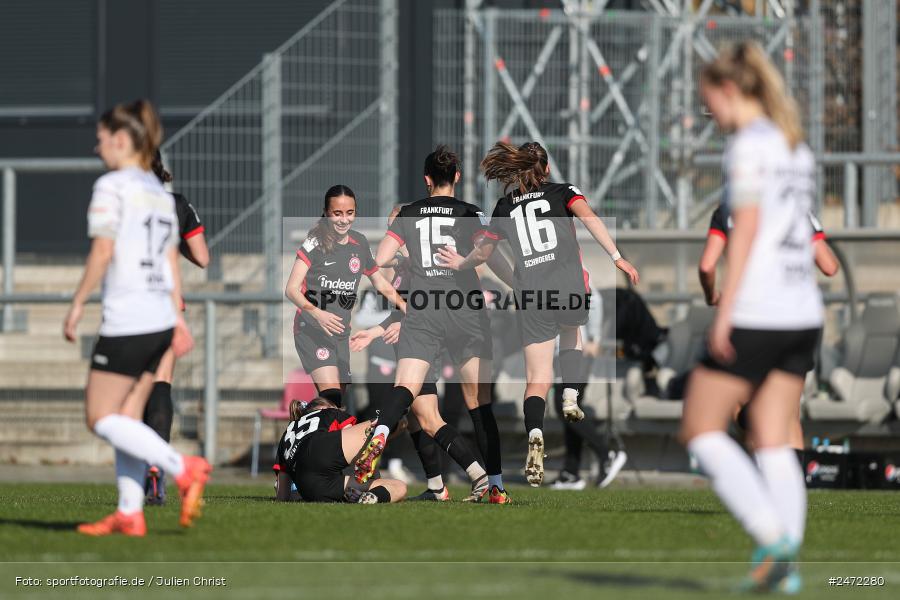 sport, action, Stadion am Brentanobad, SGE, Fussball, Frankfurt, FSV Gütersloh, FSV, Eintracht Frankfurt II, DFB, 2. Frauen-Bundesliga, 18. Spieltag, 16.03.2025 - Bild-ID: 2472280