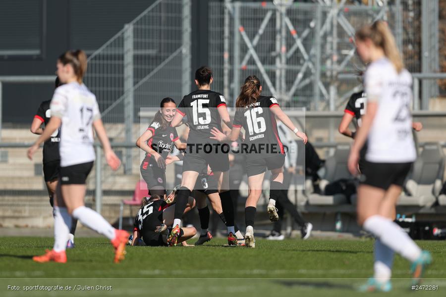 sport, action, Stadion am Brentanobad, SGE, Fussball, Frankfurt, FSV Gütersloh, FSV, Eintracht Frankfurt II, DFB, 2. Frauen-Bundesliga, 18. Spieltag, 16.03.2025 - Bild-ID: 2472281