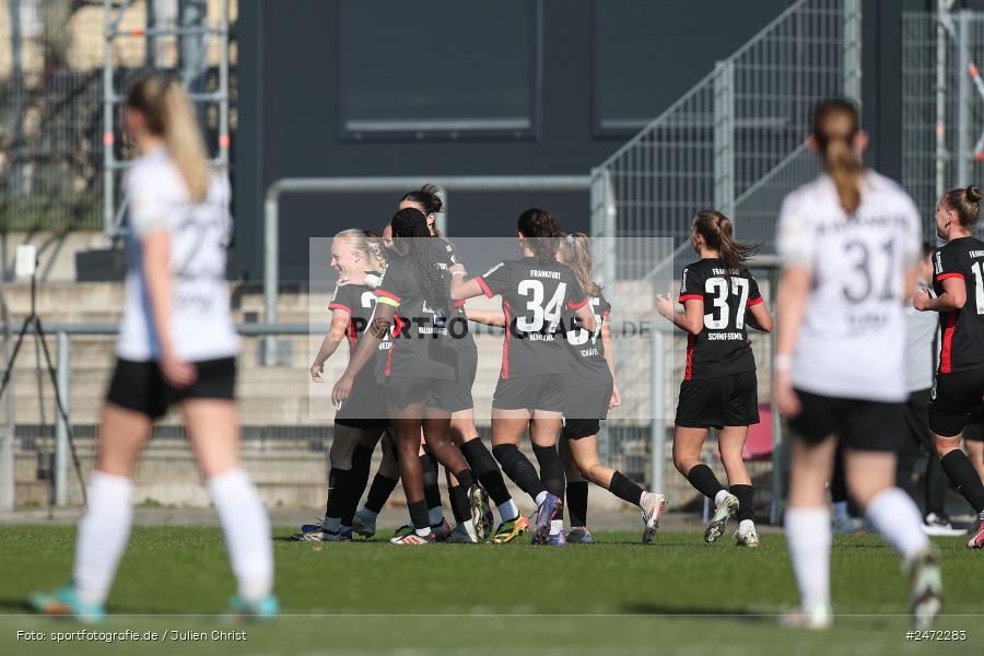 sport, action, Stadion am Brentanobad, SGE, Fussball, Frankfurt, FSV Gütersloh, FSV, Eintracht Frankfurt II, DFB, 2. Frauen-Bundesliga, 18. Spieltag, 16.03.2025 - Bild-ID: 2472283