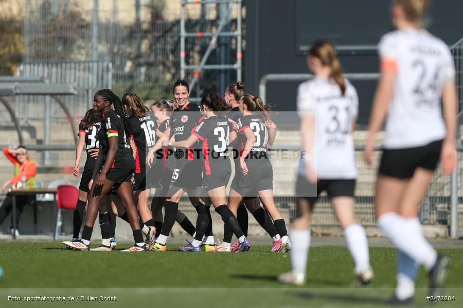 sport, action, Stadion am Brentanobad, SGE, Fussball, Frankfurt, FSV Gütersloh, FSV, Eintracht Frankfurt II, DFB, 2. Frauen-Bundesliga, 18. Spieltag, 16.03.2025 - Bild-ID: 2472284