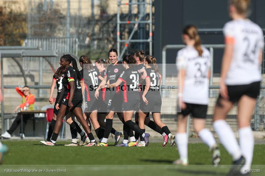 sport, action, Stadion am Brentanobad, SGE, Fussball, Frankfurt, FSV Gütersloh, FSV, Eintracht Frankfurt II, DFB, 2. Frauen-Bundesliga, 18. Spieltag, 16.03.2025 - Bild-ID: 2472285